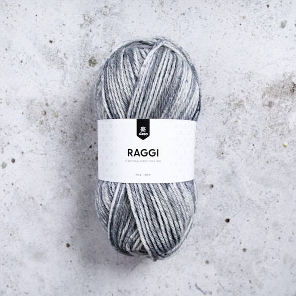 Raggi Garn Ullmiks 100 g Cloudy Grey (37) Järbo