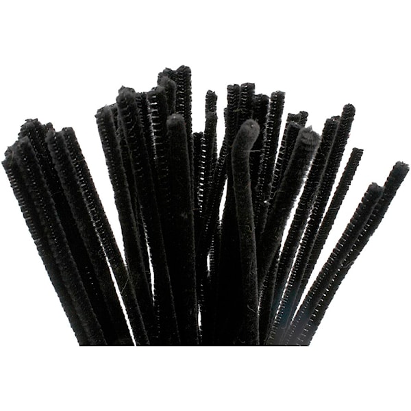 Piperenser, L: 30 cm, tykkelse 6 mm, svart, 50 stk./ 1 pk.