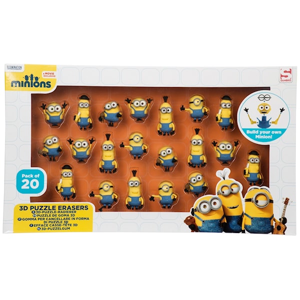 3D Pussel-Suddgummi, Minions