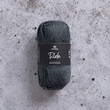 Tilda Garn Bomullsmix 50 g koks melange 02 Svarta Fåret