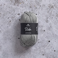 Tilda Garn Bomullsmix 50 g Mellangrå Svarta Fåret