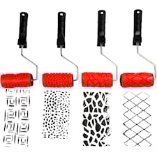 Mönsterrullar olika mönster bredd 10 cm 4-pack