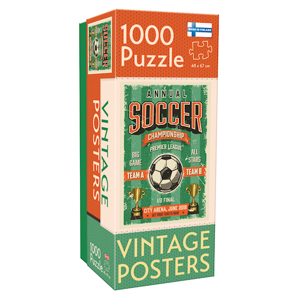 Pussel 1000 Bitar Vintage Soccer Championship, Tactic