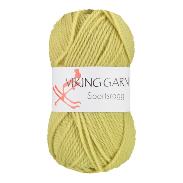Sportsragg 50 g Lys gønn 531 Viking Garn