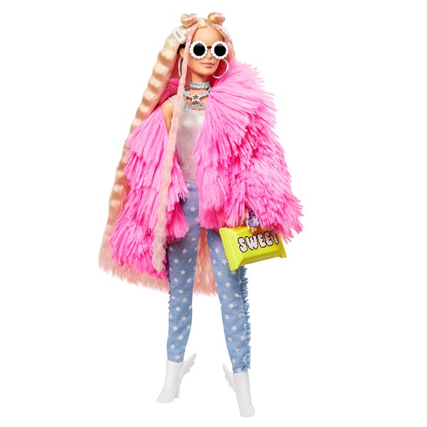 Barbie Extra, Docka Fashionista med Rosa Jacka