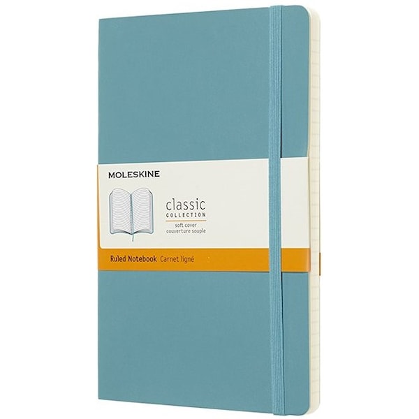 Classic Soft Linjert Large Reef Blue Moleskine