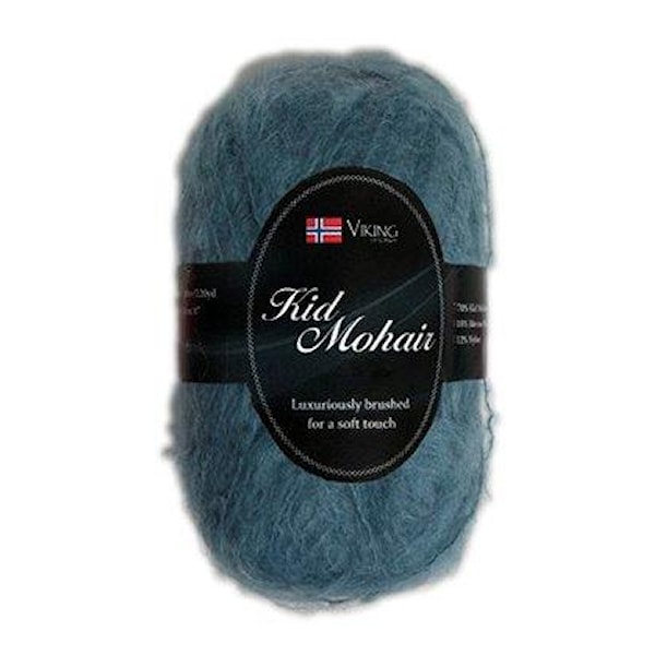 Viking of Norway Kid Mohair 50 gr Turkis 929