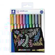 Tusj Metallic Pen 10 stk. Staedtler