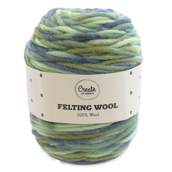 Adlibris Felting Wool 100g Everglades B061