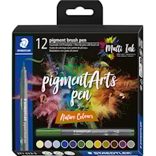 Brush Pen Pigment Natur 12-pack Staedtler