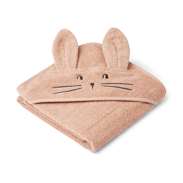 Albert Rabbit Baby håndkle Pale Toscany Liewood