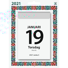 Almanacksförlaget Kalender 2021 Väggplån Dagblock Lingon Väggkalender