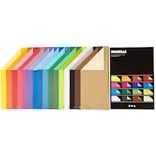 Color Bar rivepapir, ass. farger, A4, 210x297 mm, 100 g, 16x100 ark/ 1 pk.