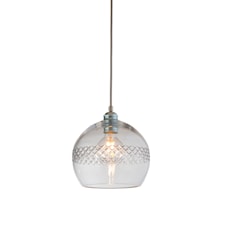 Ebb & Flow Rowan Taklampa Kristall D: 22 H: 22 cm Randig Silver