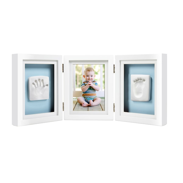Babyprints Deluxe ledad Ram Trippel, Vit, Pearhead