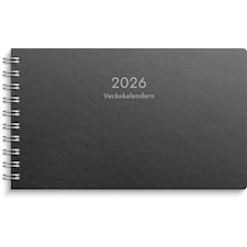 Kalender 2026 Veckokalendern Eco Line Svart Burde