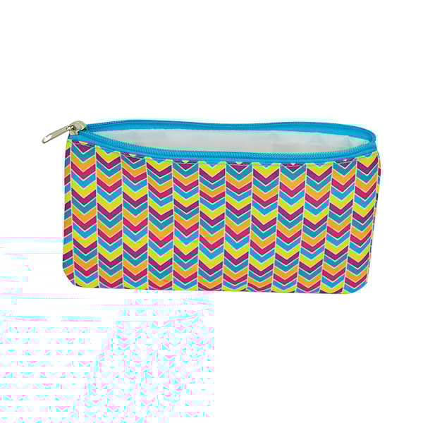 Pennfodral canvas zick zack 22x12 cm