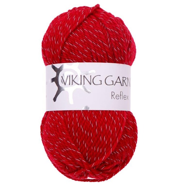Viking of Norway Reflex Garn Ullmix 50g Röd 460