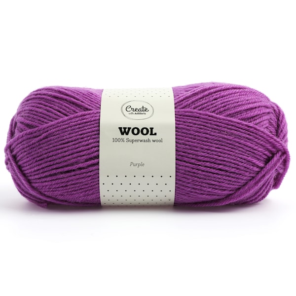 Adlibris Ullgarn 100g Purple A016