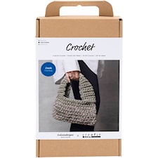 Askartelusetti Virkkaus, Muhkea kassi, oliivinvihreä, 1 pkk/ 1 pkt