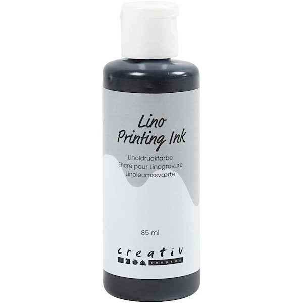 Linoleumsmaling, svart, 85 ml/ 1 fl.
