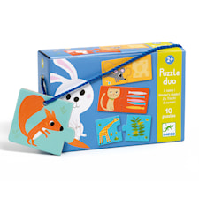 Duopussel Djurens Mat 10 Pussel med 2 Bitar, Djeco
