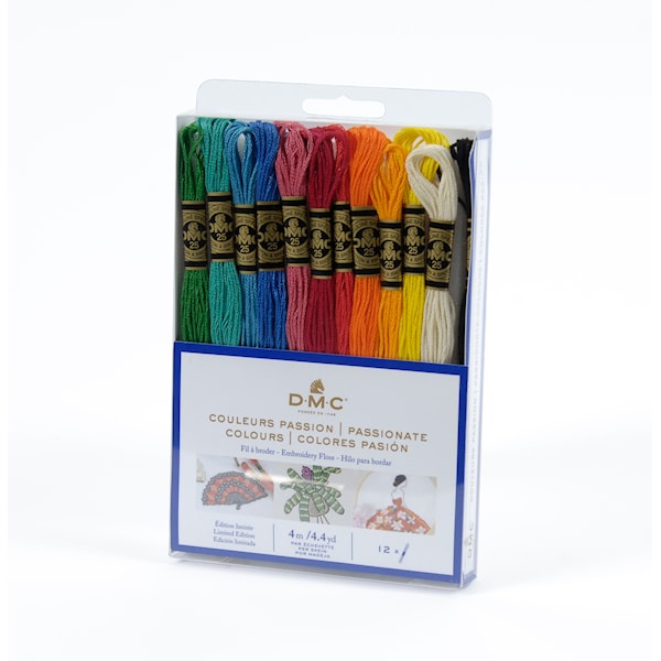 Mouliné Broderigarn Pakke Passion 12 Farger DMC