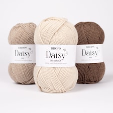 Daisy Uni Colour Ullgarn 50 g off white (01) Drops
