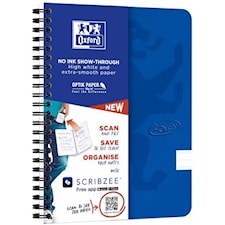 Kollegieblock Touch A5+ Linjerad Blå Oxford