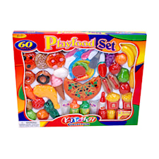 Stort set med leksaksmat med pizza , 60 delar