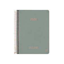 Kalender A5 2026 Vecka Per Uppslag Aloe Vera KOZO