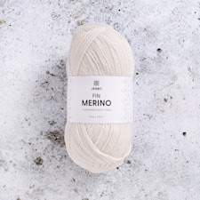 Fin Merino 50g White Daisy (00) Järbo