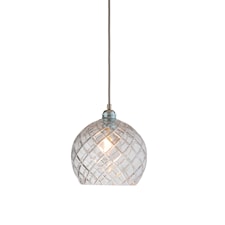 Ebb & Flow Rowan Taklampa Kristall D: 22 H: 22 cm Rutig Silver