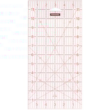 Patchwork linjal, str. 16x31 cm, str. 6x12, 1stk.