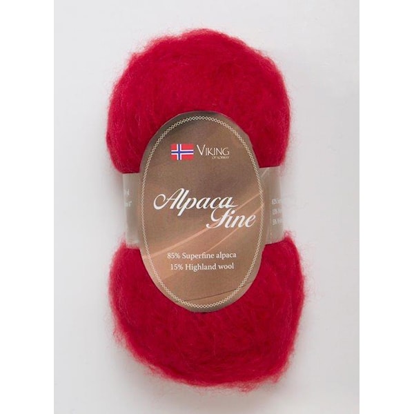 Viking of Norway Alpaca Maya Garn Alpackamix 50g Röd 755