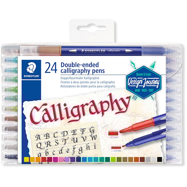 Kalligrafipenner Dobbel spiss Design Journey 24 stk Staedtler