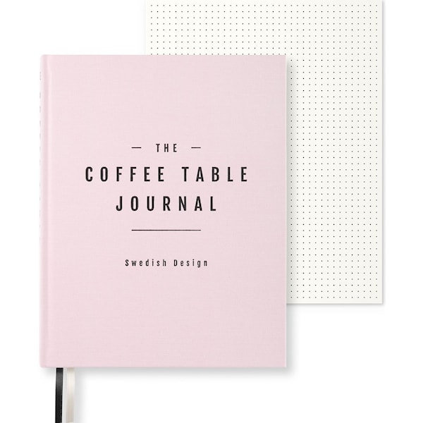 Coffe Table Journal Clean 25,5 x 20 cm Dusty Rose 256 sider Paperstyle
