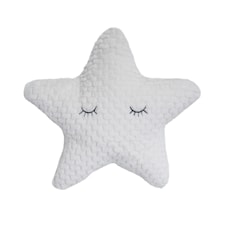 Bloomingville Stjärnkudde Polyester D: 35 cm Vit