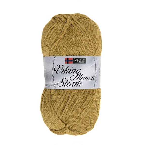 Viking of Norway Alpaca Storm Garn Alpackamix 50g Grön 536