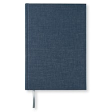 Notatbok A5 Linjert Dark Denim Tekstil 256 sider