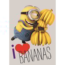 Matta, 95x133 cm, Love bananas, Minions