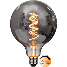 Star Trading LED-Lampa G125 E27 Spiral Smoke