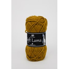 Soft Lama Garn Babylama 50 g lys olivengrønn 82 Svarta Fåret