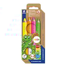 Fargeblyanter Noris Junior 4-pakning 100% PEFC Staedtler