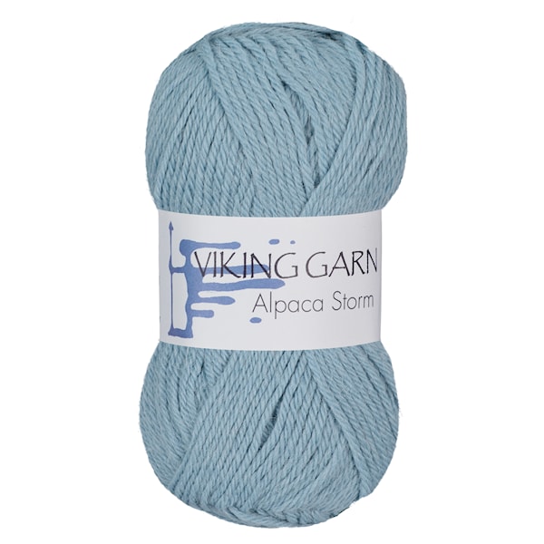 Alpaca Storm 50 g Blå 522 Viking Garn