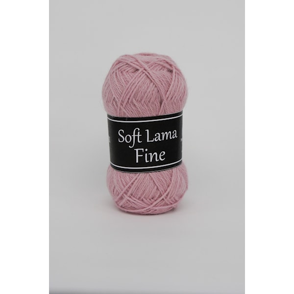 Svarta Fåret Soft Lama Fine Garn Babylama 50g ljusrosa 940