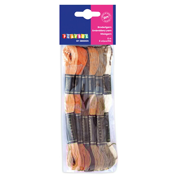Broderigarn brun Playbox