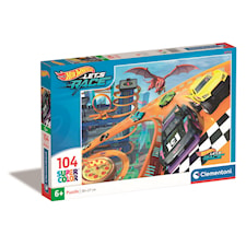 Puslespill 104 brikker Hotwheels, Clementoni