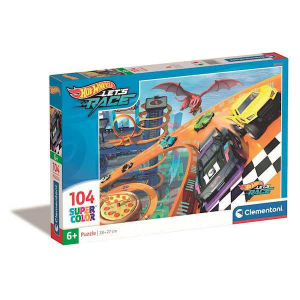 Pussel 104 bitar Hotwheels, Clementoni