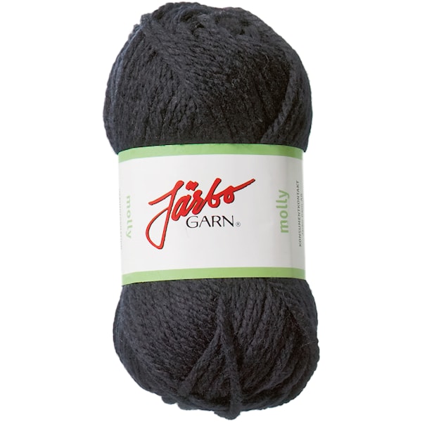 Molly Akrylgarn 50g Svart (35001)